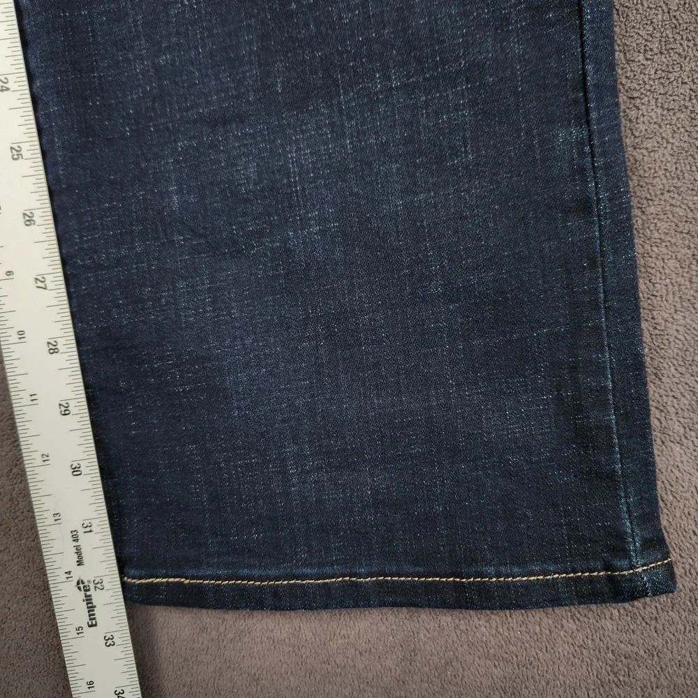 Levis Classic Bootcut Jeans Womens 14‎ M 32x32 Dark Wash Island Rinse Blue NEW